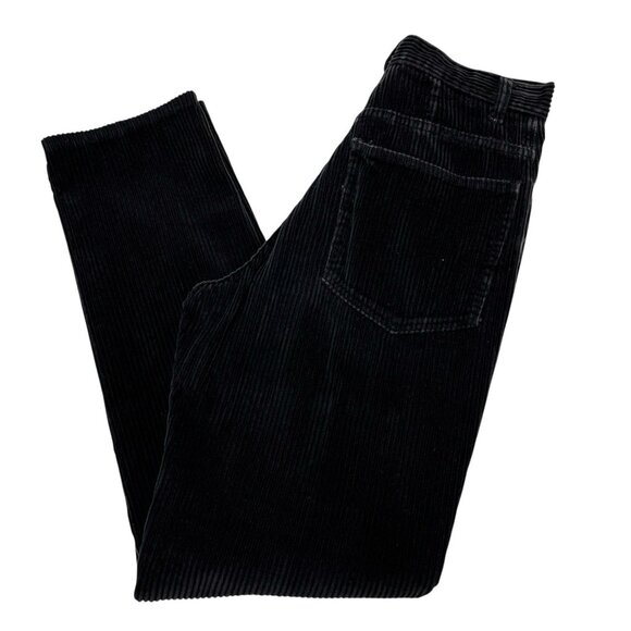 Vintage EXP Express Y2K Corduroy Pants Womens 5/6L Blue Wide Wale High Rise - Picture 1 of 10